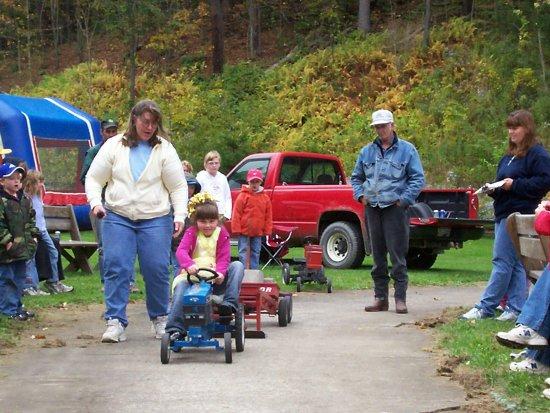 Kiddie tractor pull contestant. This photograph is from the 2006 Fall Festival.