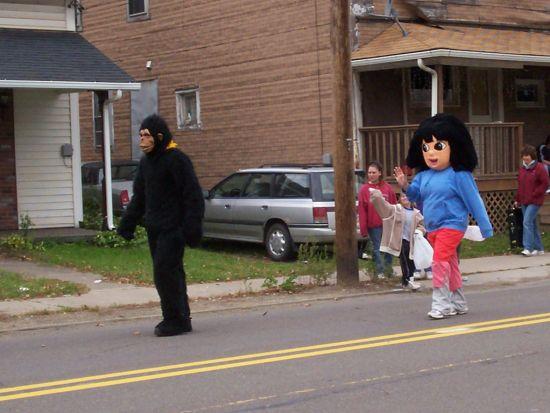 "Dora" and "Boots" must have gotten lost. This photograph is from the 2006 Fall Festival.