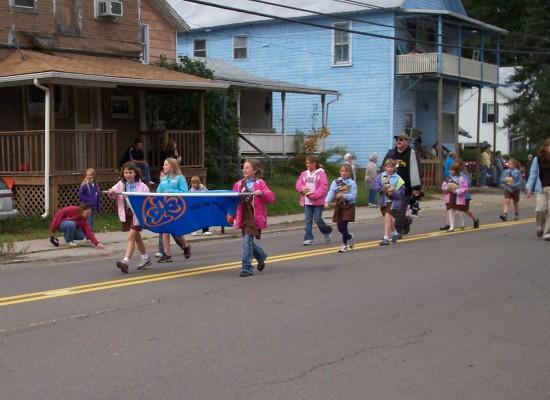 Girl Scouts. This photograph is from the 2006 Fall Festival.