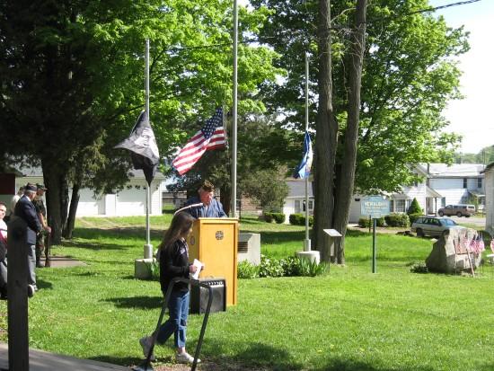 Memorial day ceremony. This photograph is from the 2008 Memorial Day.