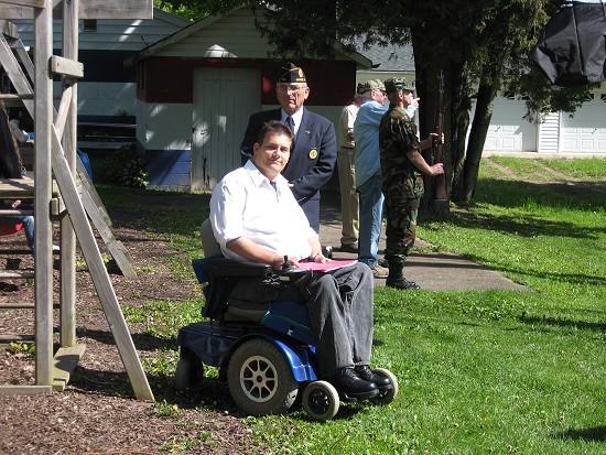 People participating in the 2008 New Albany Memorial Day parade and ceremony.