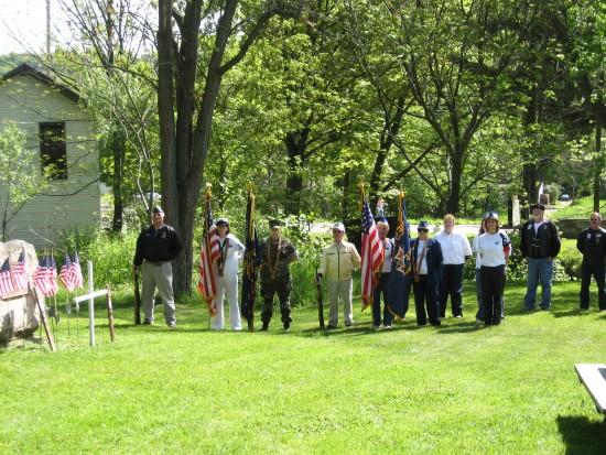 People participating in the 2008 New Albany Memorial Day parade and ceremony.