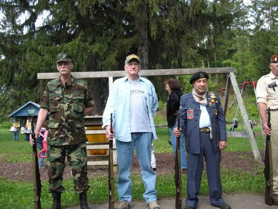 Memorial Day ceremony firing squad. This photograph is from the 2008 Memorial Day.
