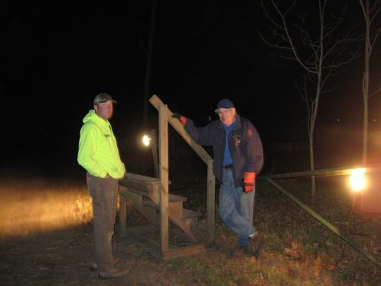 Community members taking part in the 2008 New Albany Volunteer Fire Department hayride.