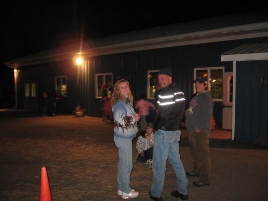 Community members taking part in the 2008 New Albany Volunteer Fire Department hayride.