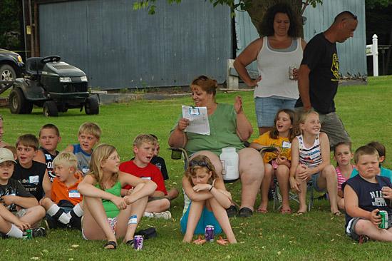 Children, families, and volunteers at the 2010 New Albany Fishing Derby.