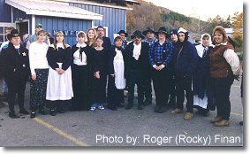 The Hayride Cast. This photograph is from the 1998 Haunted Hayride.