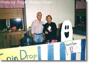 Games in the staging area. This photograph is from the 1998 Haunted Hayride.