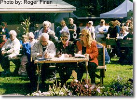 Judges. This photograph is from the 1999 Fall Festival.