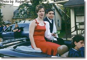 A Miss New Albany contestant traveling in the 1999 New Albany Fall Festival parade.