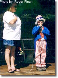 Uncle Sam. This photograph is from the 1999 Fall Festival.